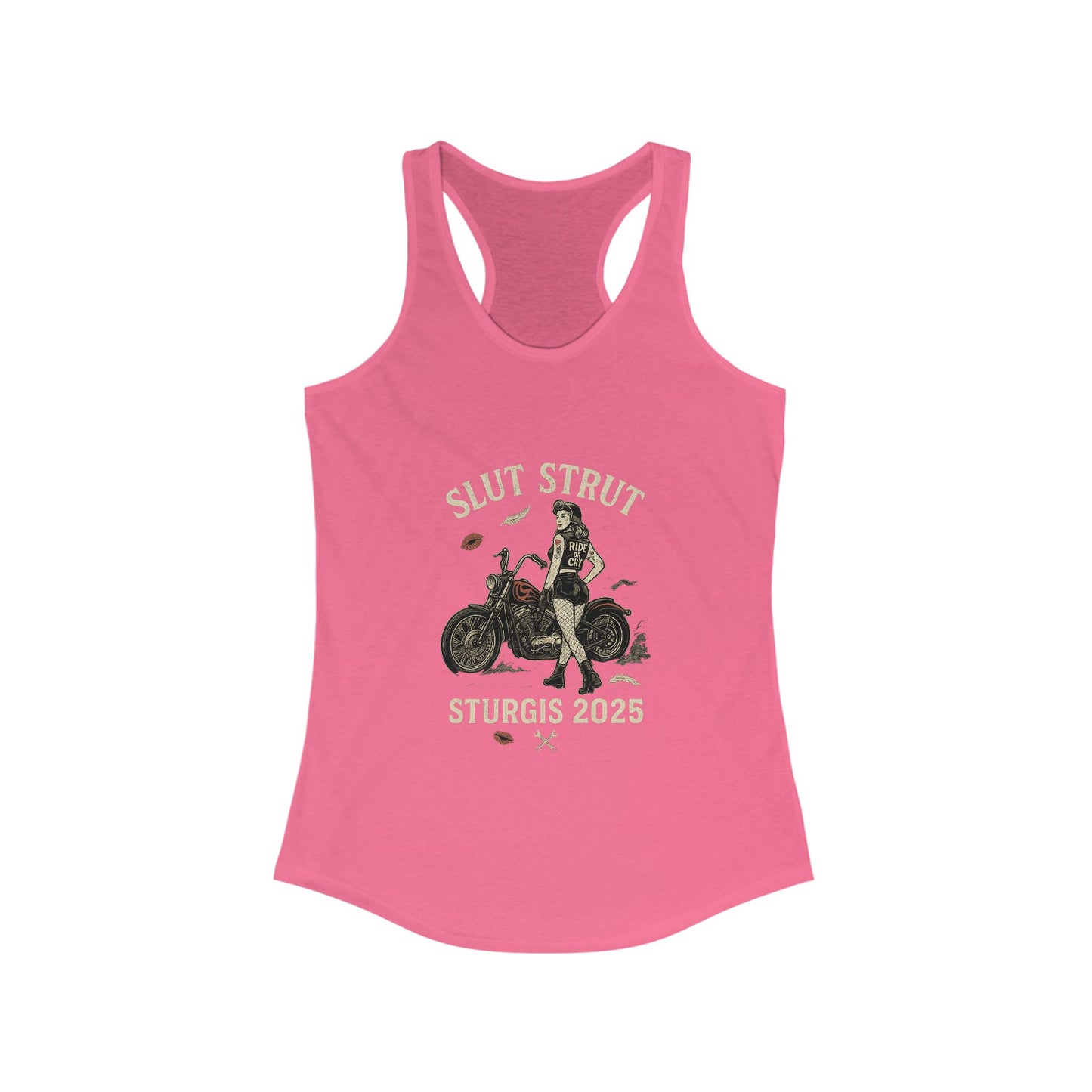 Sturgis Rally Tank Top, Women's Racerback Tee, Biker Lifestyle Shirt, Summer Fashion, Motorcycle Event Wear, Fun Biker Gift