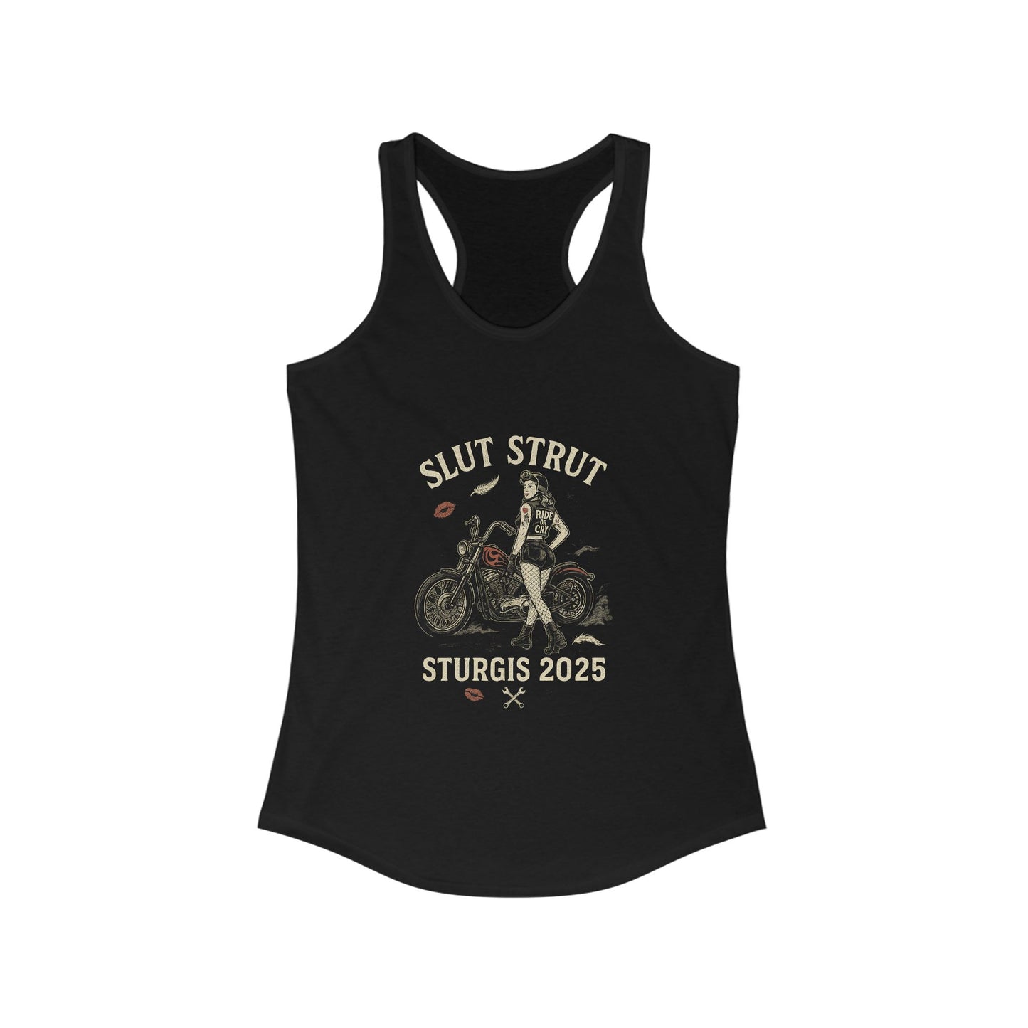 Sturgis Rally Tank Top, Women's Racerback Tee, Biker Lifestyle Shirt, Summer Fashion, Motorcycle Event Wear, Fun Biker Gift