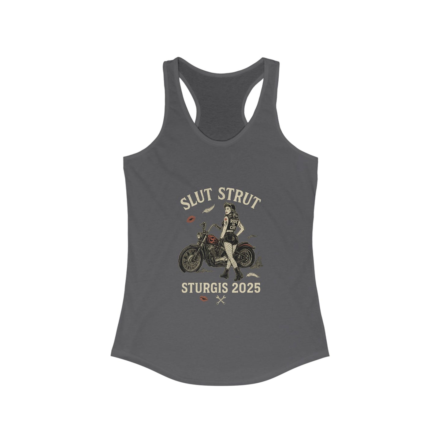 Sturgis Rally Tank Top, Women's Racerback Tee, Biker Lifestyle Shirt, Summer Fashion, Motorcycle Event Wear, Fun Biker Gift